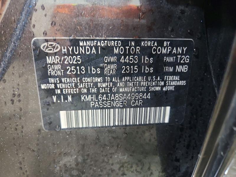 Aukcja sprzedaży 2025 Hyundai Sonata, vin: KMHL64JA8SA499844, numer aukcji: 60883486