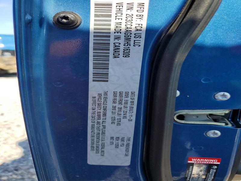 2021 Chrysler 300 მანქანა იყიდება აუქციონზე, vin: 2C3CCAAG6MH516309, აუქციონის ნომერი: 59164906