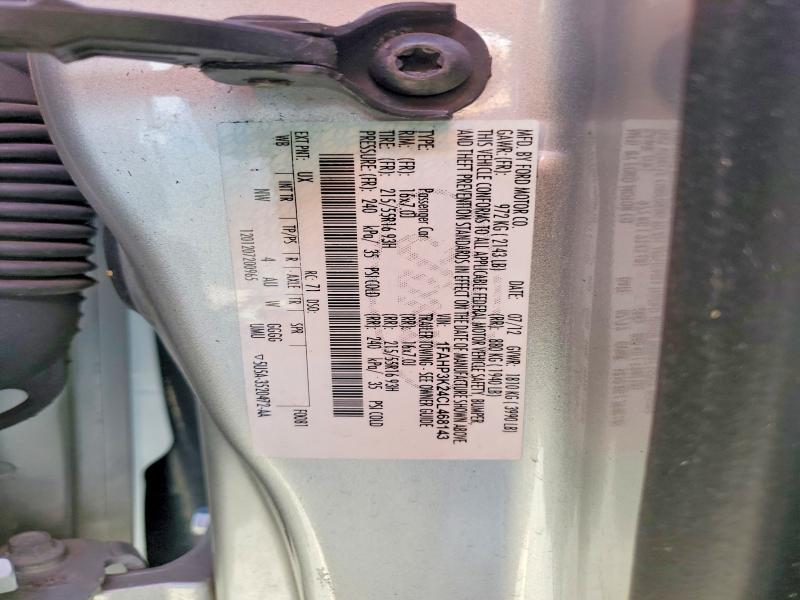 61206286 :رقم المزاد ، 1FAHP3K24CL468143 vin ، 2012 Ford Focus مزاد بيع