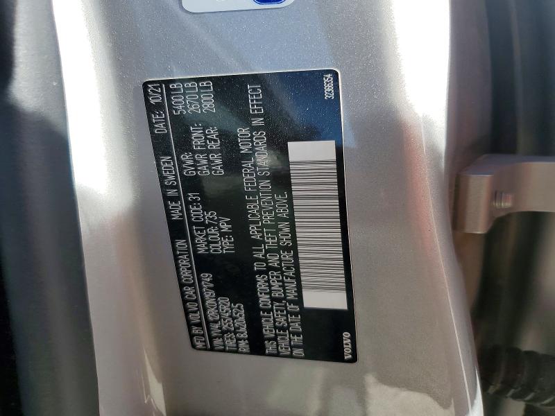 60571456 :رقم المزاد ، YV4L12RK0N1971749 vin ، 2022 Volvo Xc60 مزاد بيع