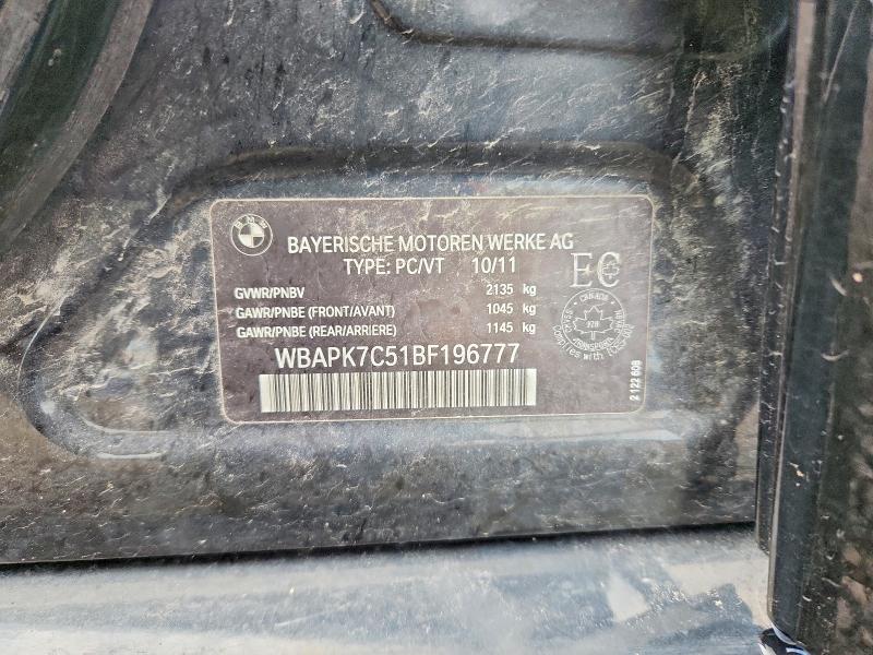 Продаж на аукціоні авто 2011 Bmw 328, vin: WBAPK7C51BF196777, номер лоту: 58740716
