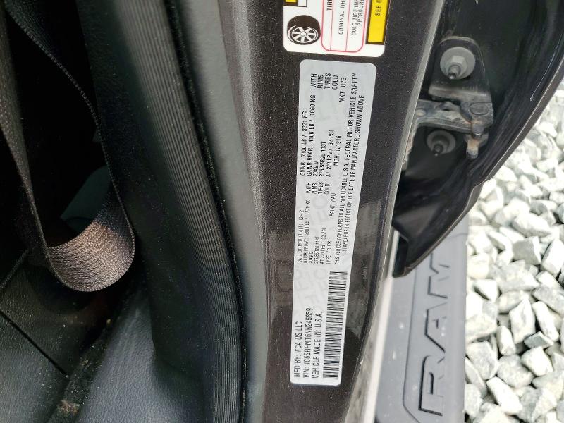 Продаж на аукціоні авто 2022 Ram 1500, vin: 1C6SRFMT6NN245859, номер лоту: 60382166