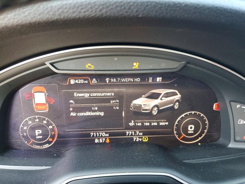 Продаж на аукціоні авто 2019 Audi Q7, vin: WA1LAAF70KD001417, номер лоту: 58813116