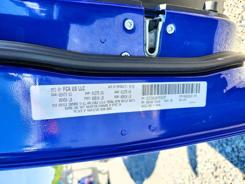 Aukcja sprzedaży 2019 Dodge Charger, vin: 2C3CDXGJ6KH716137, numer aukcji: 61315156