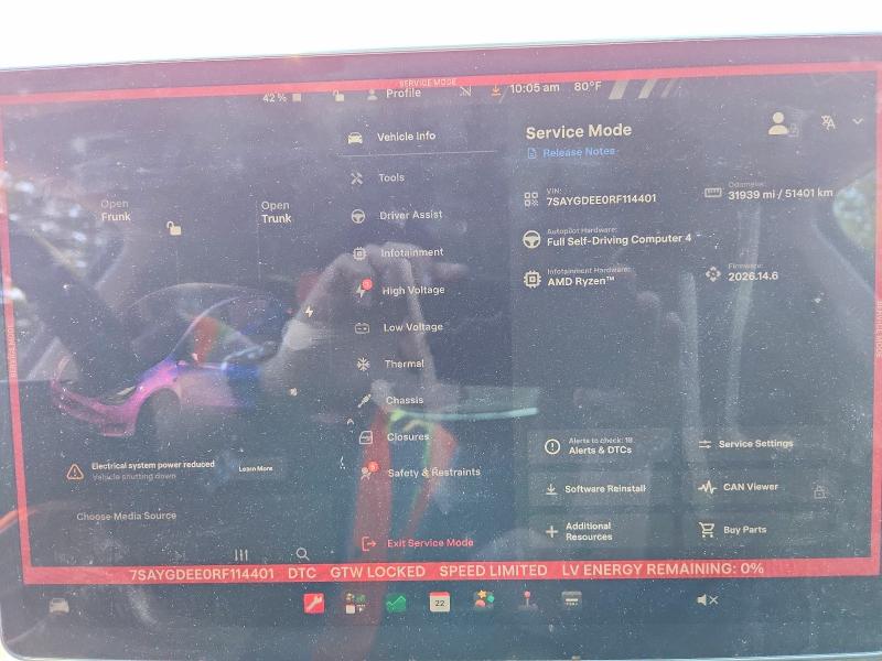 Aukcja sprzedaży 2024 Tesla Model Y, vin: 7SAYGDEE0RF114401, numer aukcji: 61404556