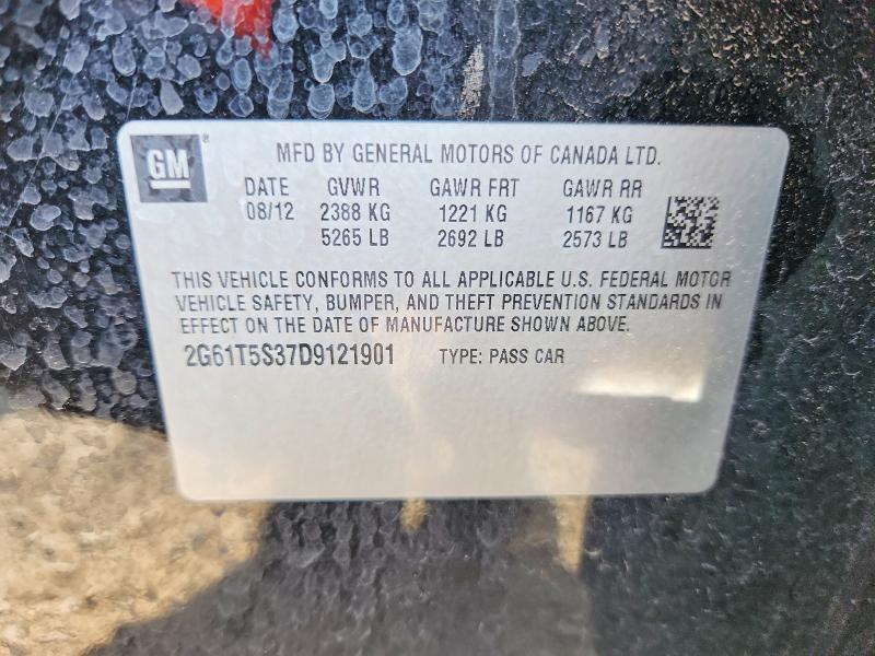 2013 Cadillac Xts მანქანა იყიდება აუქციონზე, vin: 2G61T5S37D9121901, აუქციონის ნომერი: 60317766