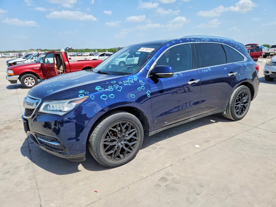 60719076 :رقم المزاد ، 5FRYD3H96GB006875 vin ، 2016 Acura Mdx مزاد بيع