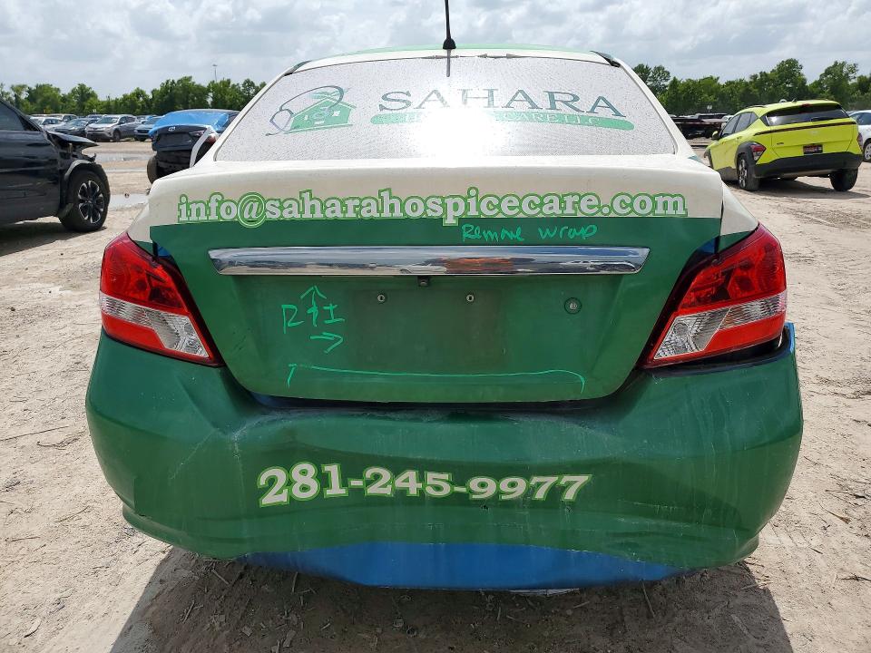 61329736 :رقم المزاد ، ML32F4FJ1LHF09685 vin ، 2020 Mitsubishi Mirage مزاد بيع