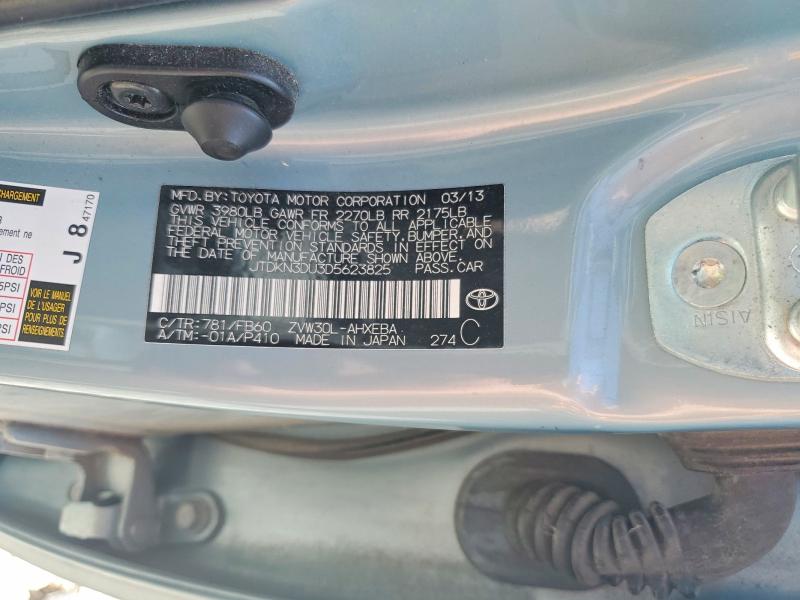 Продаж на аукціоні авто 2013 Toyota Prius, vin: JTDKN3DU3D5623825, номер лоту: 59226226