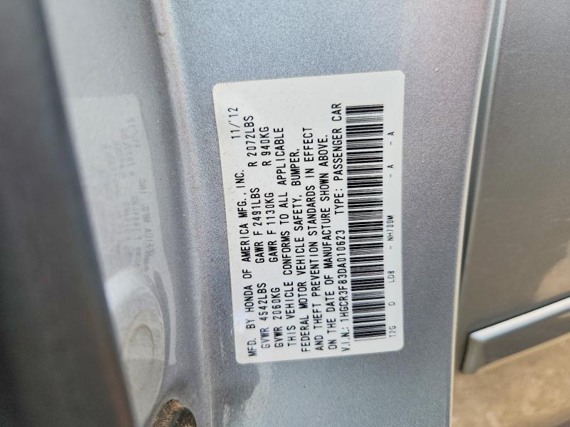 61565556 :رقم المزاد ، 1HGCR3F83DA010623 vin ، 2013 Honda Accord مزاد بيع
