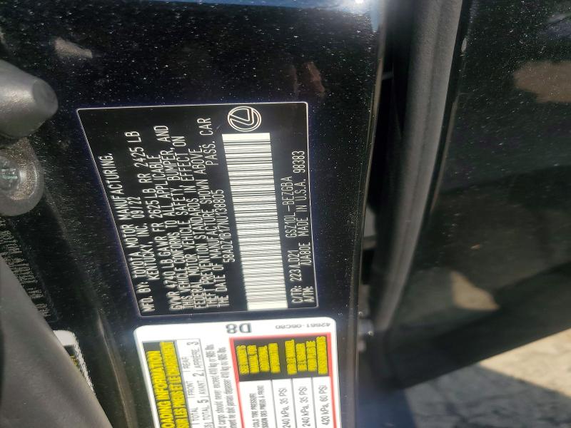 Продажа на аукционе авто 2022 Lexus Es 350, vin: 58ADZ1B17NU138805, номер лота: 60941066