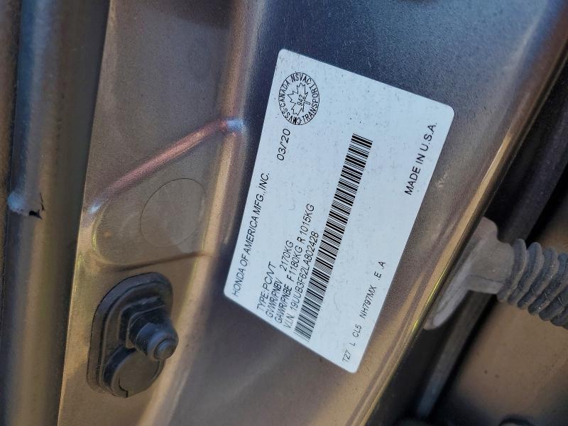 59311096 :رقم المزاد ، 19UUB3F62LA802428 vin ، 2020 Acura Tlx مزاد بيع
