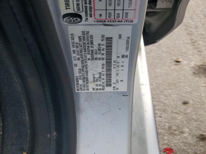 Продажа на аукционе авто 2012 Ford Fiesta, vin: 3FADP4FJ9CM161782, номер лота: 62300516