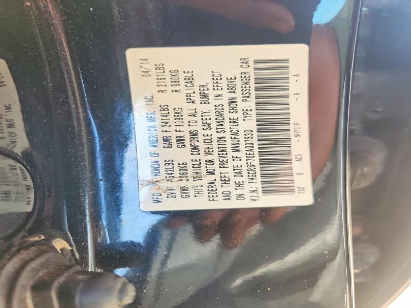 Aukcja sprzedaży 2014 Honda Accord, vin: 1HGCR6F70EA007530, numer aukcji: 61701716