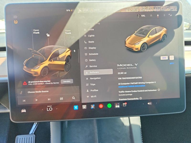 Aukcja sprzedaży 2025 Tesla Model Y, vin: 7SAYGDED9SF321706, numer aukcji: 63229096