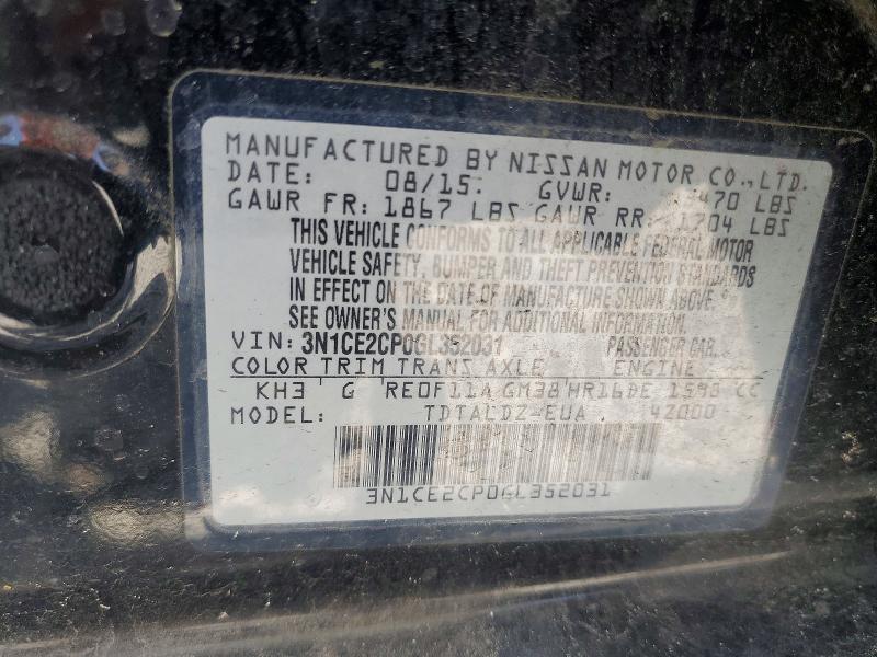 Aukcja sprzedaży 2016 Nissan Versa Note, vin: 3N1CE2CP0GL352031, numer aukcji: 59810986