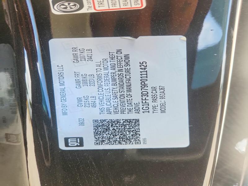 Aukcja sprzedaży 2023 Chevrolet Camaro, vin: 1G1FF3D79P0111425, numer aukcji: 61899066