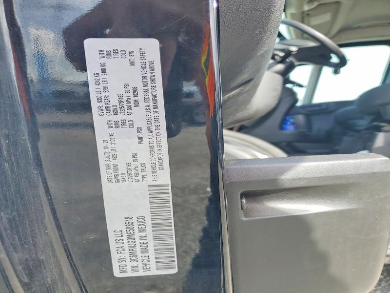 60572506 :رقم المزاد ، 3C6MRVJG0ME588518 vin ، 2021 Ram Promaster 3500 مزاد بيع