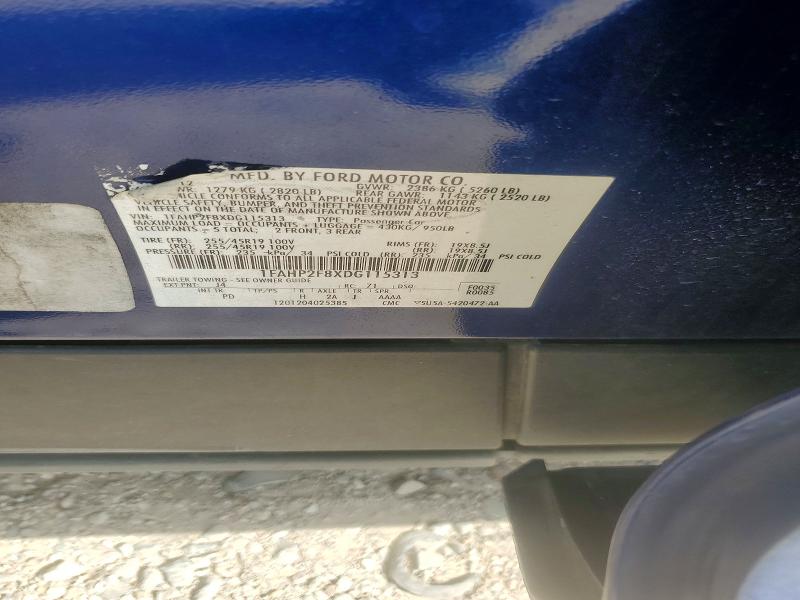 2013 Ford Taurus მანქანა იყიდება აუქციონზე, vin: 1FAHP2F8XDG115313, აუქციონის ნომერი: 63298096