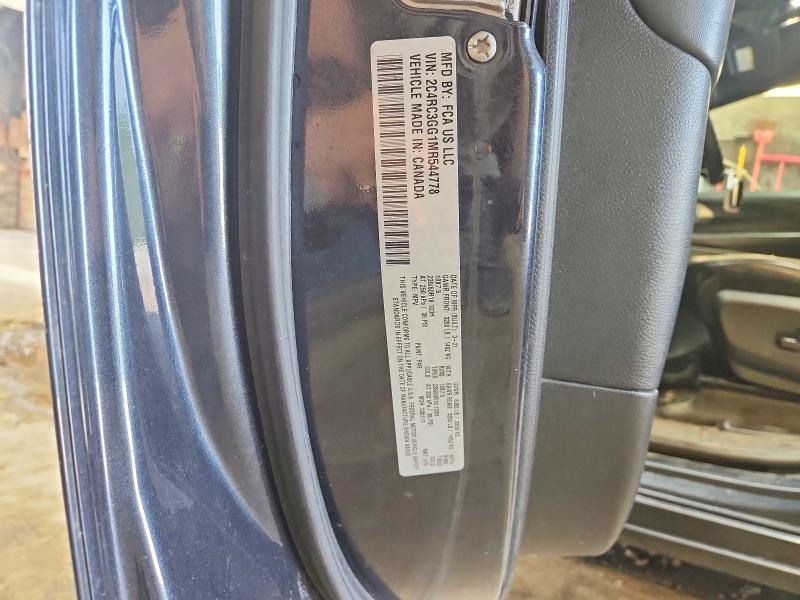 Aukcja sprzedaży 2021 Chrysler Pacifica, vin: 2C4RC3GG1MR544778, numer aukcji: 61014426