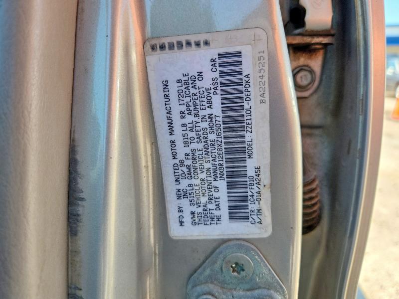 1999 Toyota Corolla მანქანა იყიდება აუქციონზე, vin: 1NXBR12E8XZ165077, აუქციონის ნომერი: 63113146