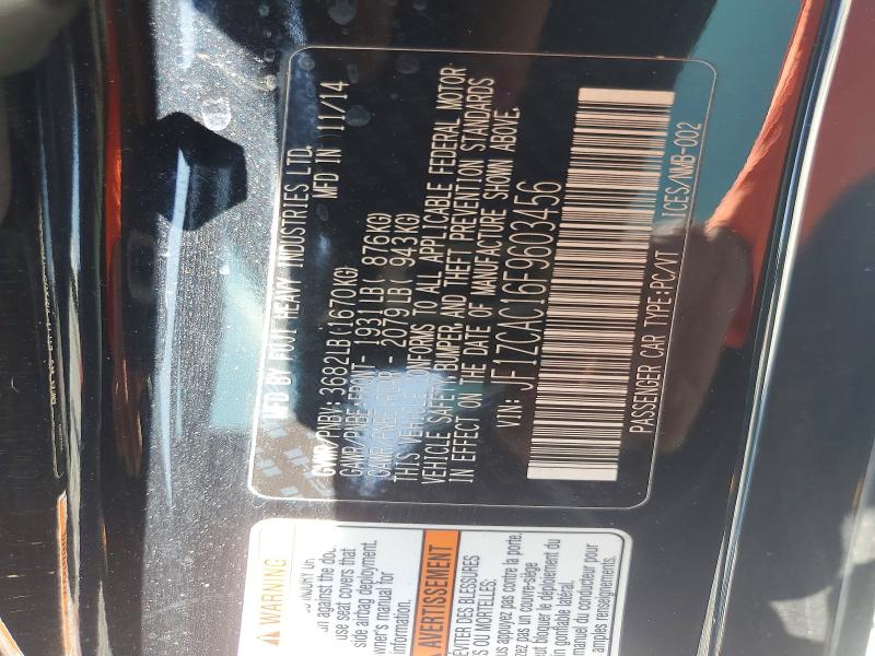 62565696 :رقم المزاد ، JF1ZCAC16F9603456 vin ، 2015 Subaru Brz مزاد بيع