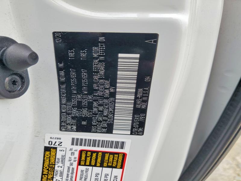 Продажа на аукционе авто 2021 Toyota Sienna, vin: 5TDJSKFCXMS005799, номер лота: 59813796