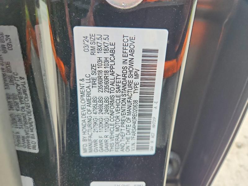 Продажа на аукционе авто 2024 Honda Cr-v, vin: 7FARS4H40RE020638, номер лота: 59878066