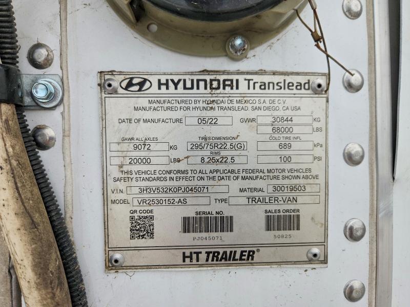 2023 Hyundai Translead Inc Unknown მანქანა იყიდება აუქციონზე, vin: 3H3V532K0PJ045071, აუქციონის ნომერი: 59590146