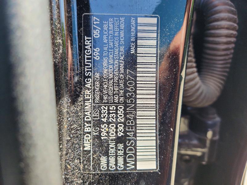 61859316 :رقم المزاد ، WDDSJ4EB4JN536077 vin ، 2018 Mercedes-benz Cla مزاد بيع