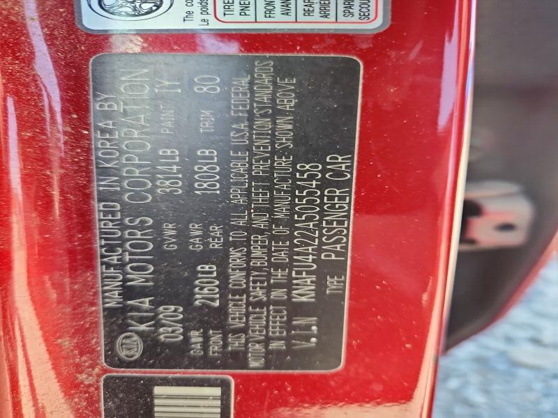 60562336 :رقم المزاد ، KNAFU4A22A5055458 vin ، 2010 Kia Forte مزاد بيع