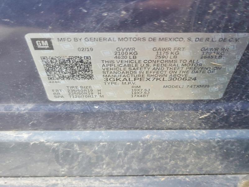 Aukcja sprzedaży 2019 Gmc Terrain, vin: 3GKALPEX7KL300624, numer aukcji: 59166896