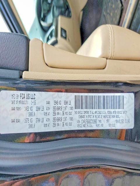 Продажа на аукционе авто 2016 Jeep Grand Cherokee, vin: 1C4RJFBG6GC312883, номер лота: 60425726