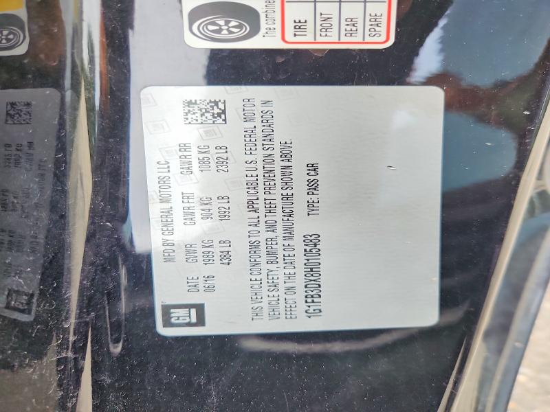 Aukcja sprzedaży 2017 Chevrolet Camaro, vin: 1G1FB3DX8H0105483, numer aukcji: 60978586
