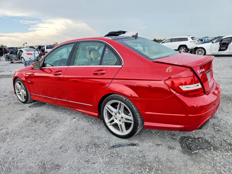 Aukcja sprzedaży 2012 Mercedes-benz C, vin: WDDGF4HB0CR237023, numer aukcji: 59596256