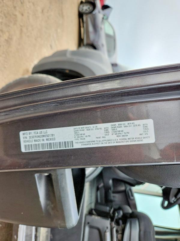 Продаж на аукціоні авто 2021 Ram Promaster 1500, vin: 3C6ERVNG0ME501781, номер лоту: 62126436