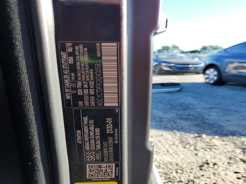 59398736 :رقم المزاد ، WDCYC7DF9GX243058 vin ، 2016 Mercedes-benz G مزاد بيع
