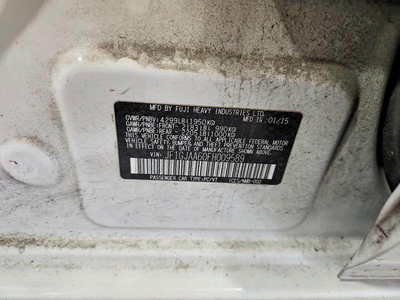 Aukcja sprzedaży 2015 Subaru Impreza, vin: JF1GJAA60FH009589, numer aukcji: 61380816