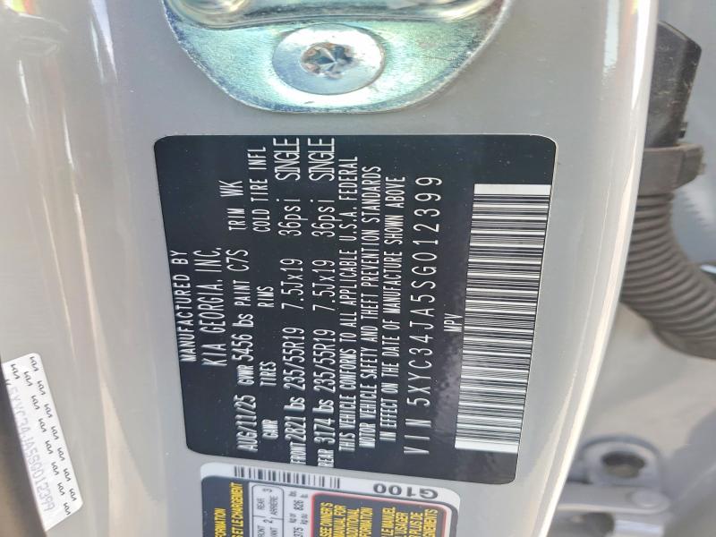 62454096 :رقم المزاد ، 5XYC34JA5SG012399 vin ، 2025 Kia Ev6 مزاد بيع