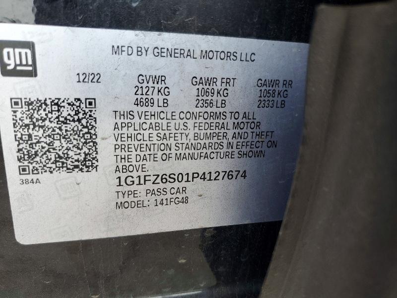 Aukcja sprzedaży 2023 Chevrolet Bolt Euv, vin: 1G1FZ6S01P4127674, numer aukcji: 61781906