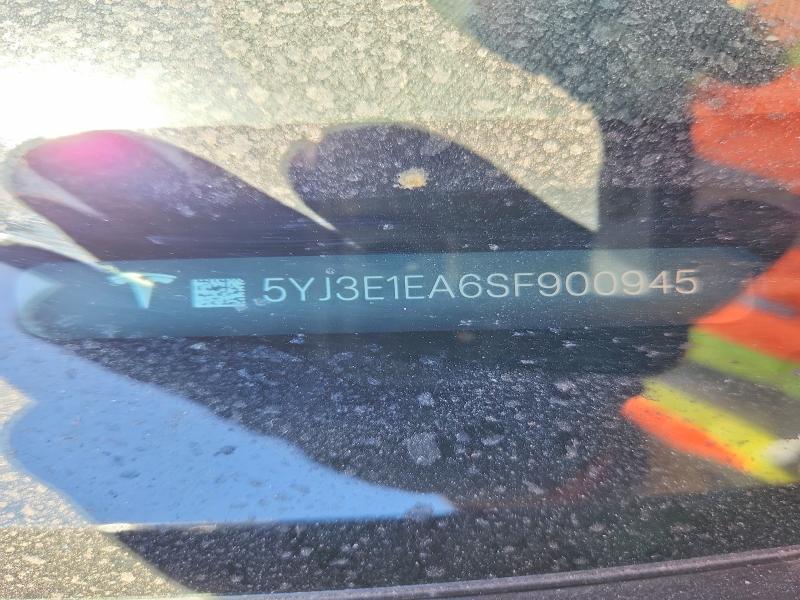 Продаж на аукціоні авто 2025 Tesla Model 3, vin: 5YJ3E1EA6SF900945, номер лоту: 62869096