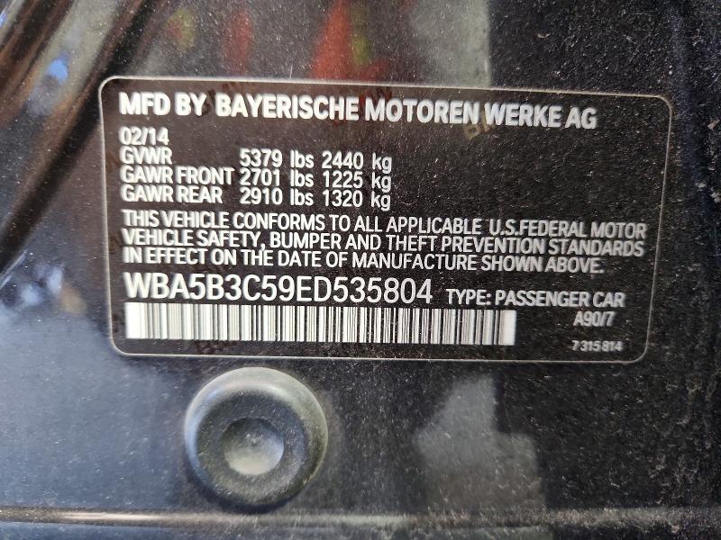 Продаж на аукціоні авто 2014 Bmw 535, vin: WBA5B3C59ED535804, номер лоту: 60209066