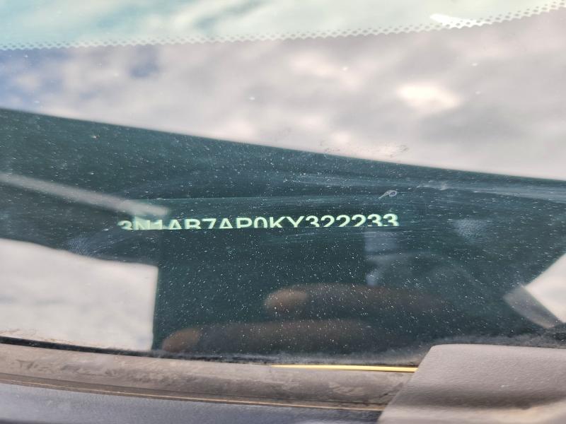 60519526 :رقم المزاد ، 3N1AB7AP0KY322233 vin ، 2019 Nissan Sentra مزاد بيع
