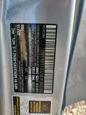 Aukcja sprzedaży 2016 Mercedes-benz C, vin: 55SWF4JB7GU146180, numer aukcji: 61109186