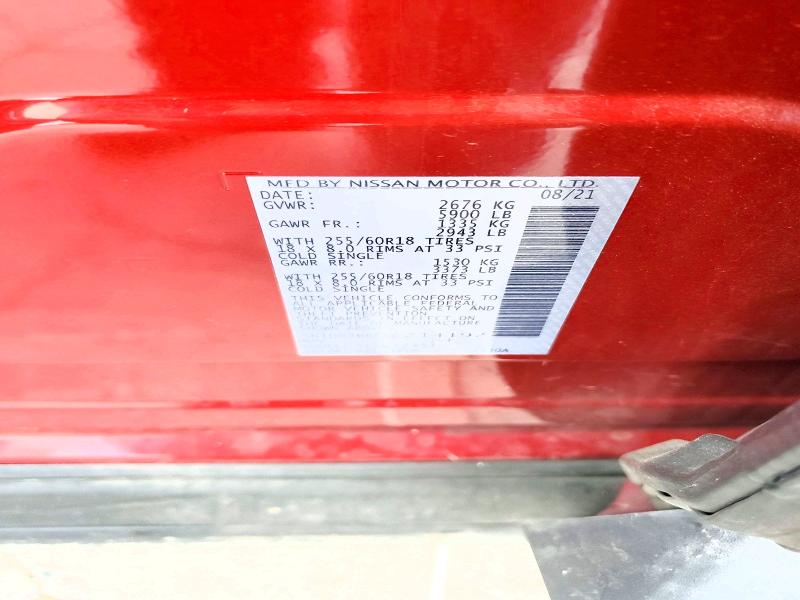 Продажа на аукционе авто 2022 Nissan Pathfinder, vin: 5N1DR3BB6NC214192, номер лота: 61595676
