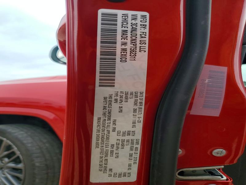 62421736 :رقم المزاد ، 3C4NJDCNXPT562311 vin ، 2023 Jeep Compass مزاد بيع
