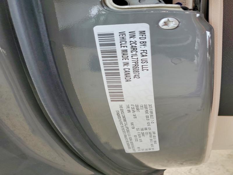 Aukcja sprzedaży 2023 Chrysler Pacifica, vin: 2C4RC1L77PR608742, numer aukcji: 60202566