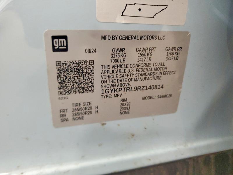 Продаж на аукціоні авто 2024 Cadillac Lyriq, vin: 1GYKPTRL9RZ140814, номер лоту: 60611826