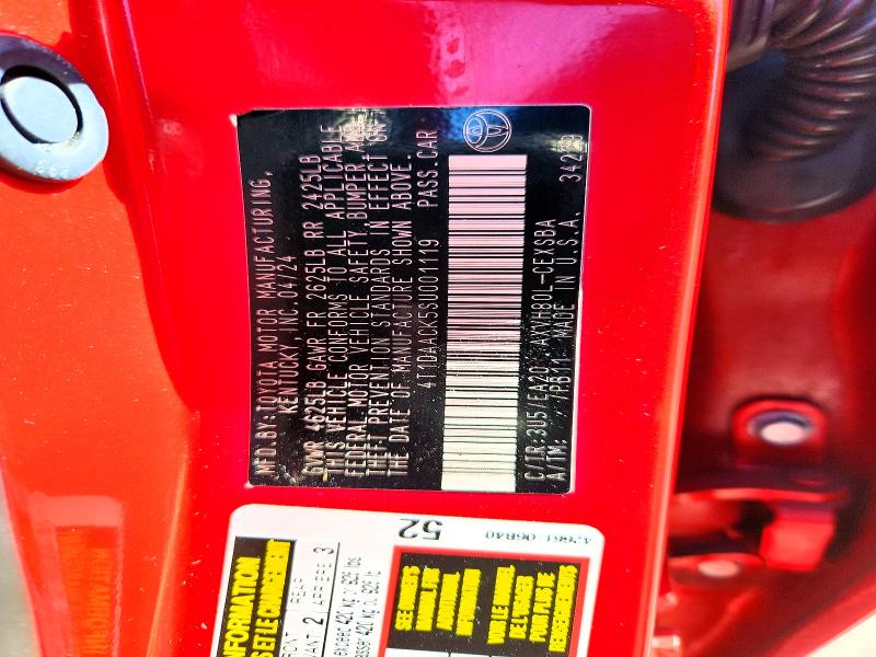 Продажа на аукционе авто 2025 Toyota Camry, vin: 4T1DAACK5SU001119, номер лота: 60336696