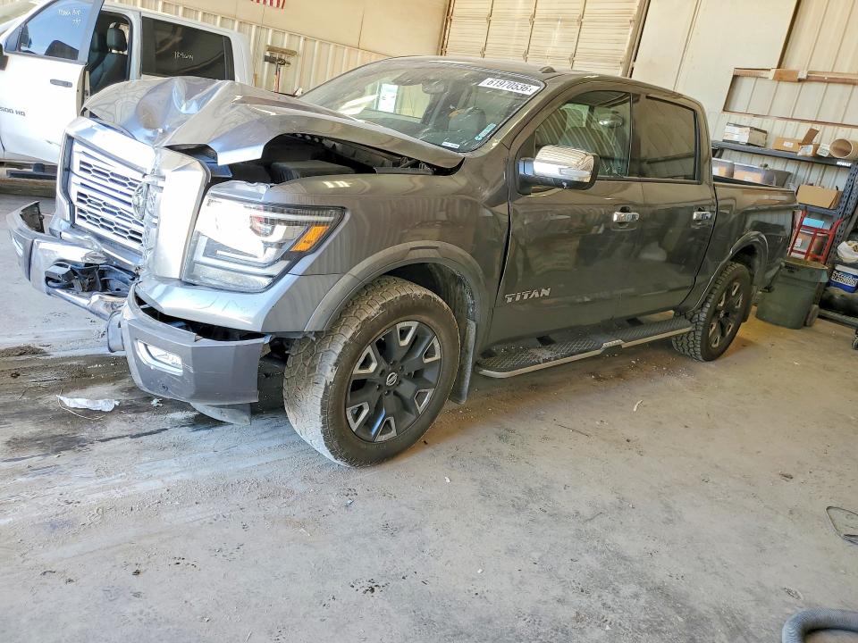 61970536 :رقم المزاد ، 1N6AA1ED0MN511104 vin ، 2021 Nissan Titan مزاد بيع